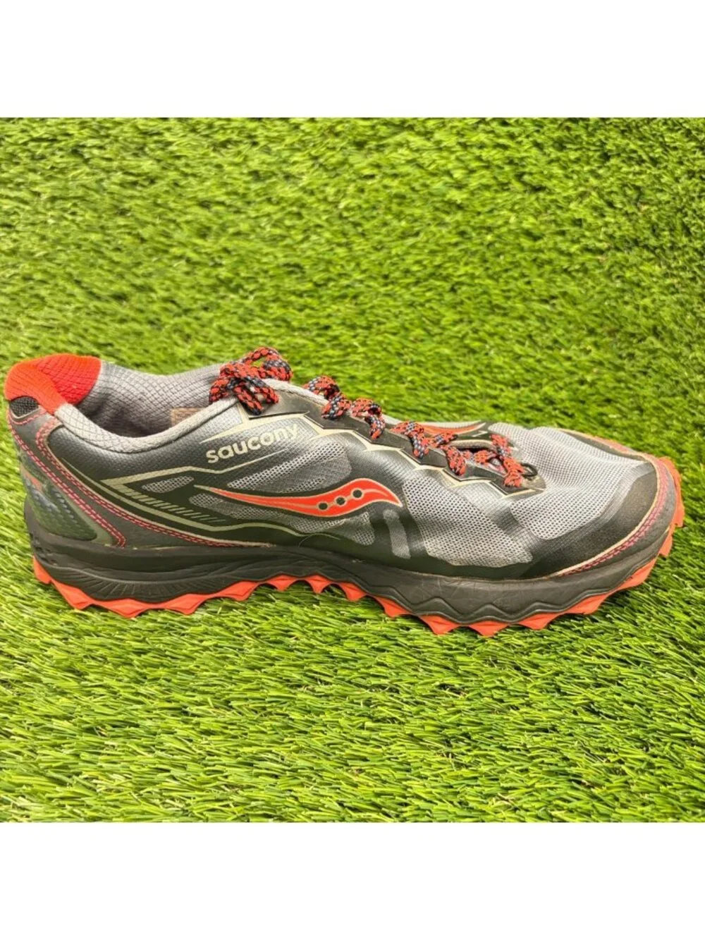 Saucony Peregrine 6 Womens Size 11 Gray Pink Athletic Running Shoes Sneakers